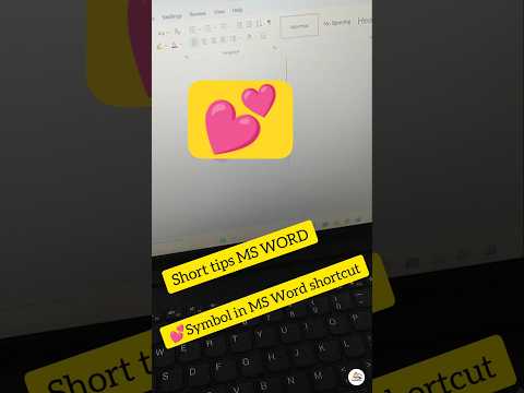 computer course Heart💕 symbol Shortcut key | MS Word #msword #shortcutkeys #shorts