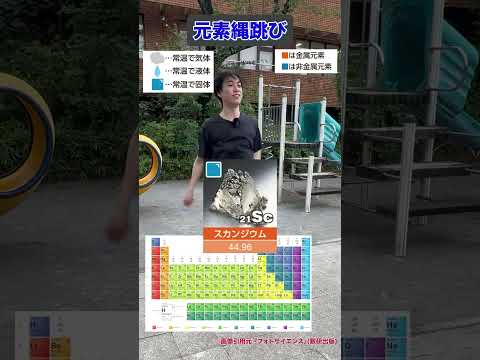 元素縄跳び ~Srの炎色反応は？~#shorts #passlabo #化学