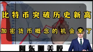 比特币突破历史新高！后面还能不能继续上涨？加密货币概念的机会已经来临！美股|加密货币|稳定币|比特币走势分析|FUTU|COIN|HOOD|MSTR|中概股走势分析|