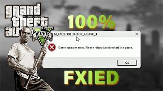 GTA 5 GAME MEMORY ERROR FIXED  💯| GTA V ERROR SOLVE | How To Fix "Game Memory" Error in GTA 5 ✅