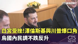 白宮受挫！澤倫斯基與川普爆口角　烏國內民調不跌反升｜華視新聞 20250308 @CtsTw