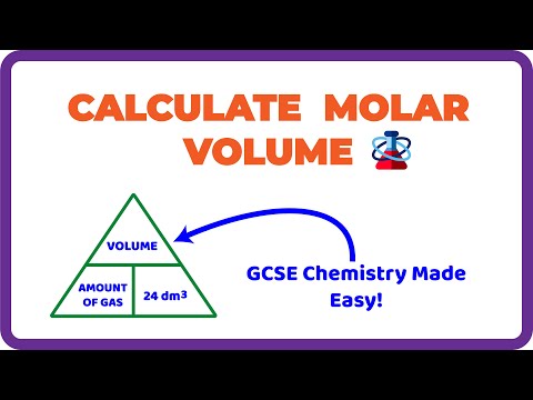 How to Calculate MOLAR VOLUME of Gas