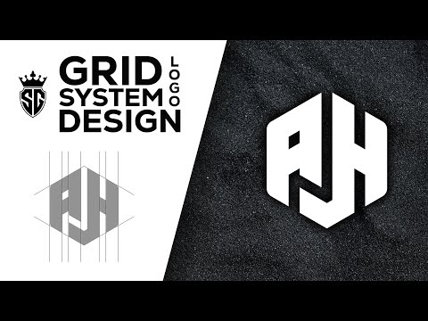 Logo Design Tutorial: Perfecting the Grid System (AH) Logo