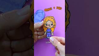 Orange and Purple 🧡💜 Choose ONE Outfit and Hairstyle Toca Character #shorts #tocaboca #lilyumart