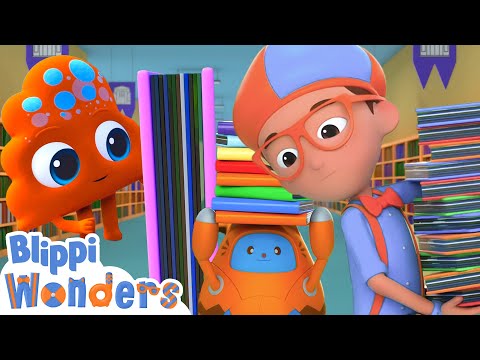 A Fun Library Adventure with Blippi & Friends! 📖📕 | Blippi Wonders Educational Videos for Kids