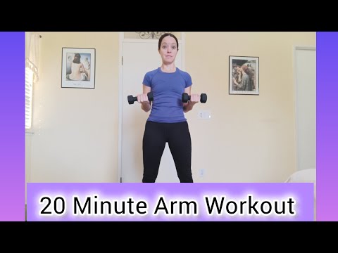 20 Minute Toned Arm Workout from Home with Dumbbells