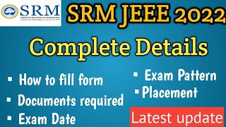 Srmjeee 2022 | SRM JEEE 2022 | Complete detail about srmjeee 2022