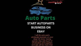 I will do auto parts wholesale business on your ebay US store