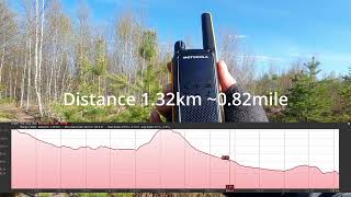 BAOFENG UV-5R vs MOTOROLA T82 Extreme  RANGE TEST