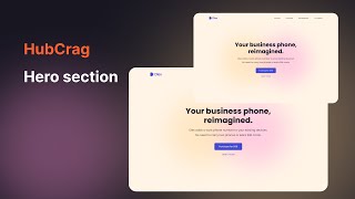 Hero section html layout