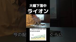 ライオンが大幅下落中#株式投資 #新NISA #株主優待 #高配当株 #株