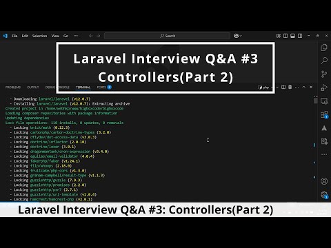 Laravel Interview Questions and Answers #3: Controllers(Part 2) | Invokable & Singleton Controllers