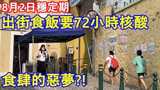8月2日穩定期出街食飯要72小時核酸 !? 食肆的惡夢 ?!