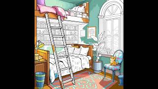 A cozy and colorful bedroom puzzle from the "Dream Home" collection. #homecolor #art