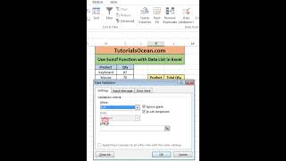 How to Use SUMIF Function with Data List in Microsoft Excel #excel  #shorts