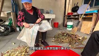上海焦虑不安的我 到浙江余村和当地老人们学习辨认竹笋的种类