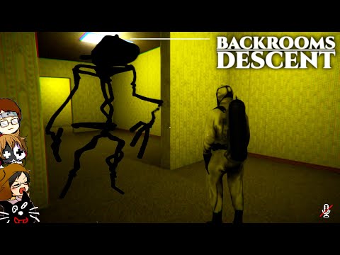 【4人実況】大流行した不気味で怖い部屋をひたすら歩き続けるゲーム『 Backrooms Descent 』