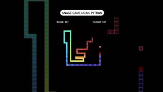 Snake Game Using Python Language 🔥🔥| Python Projects | Subscribe For Code 🔥🔥| #shorts #pythonproject