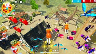 SQUID GAME x FF 😱💀PARAFAL+MP5 99% Headshot Rate ⚡| Solo Vs Squad🪂 Full Gameplay| Intel i5 💻 FreeFire