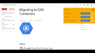 Migrating to GKE Containers || #GCRF || #qwiklabs || #GSP475