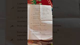 M.S.C physics(semester-1st)Paper-1st Mathematical physics #mscphysics #exam #mathematicalphysics