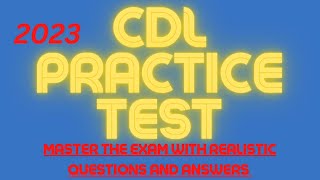 CDL Practice Test: Ace the Exam with 50 Most Important Questions" #cdltraining #cdltest