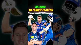Mumbai IPL 2026 - Target Players 🔥