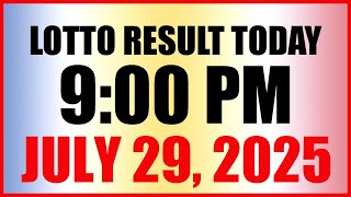 Lotto Result Today 9pm Draw July 29 2025 Swertres Ez2 Pcso
