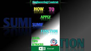 How to apply Sumif Function in excel #excel #shorts #ytshorts #exceltips #tutorial #viral #msoffice