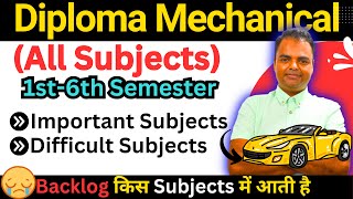 Diploma Mechanical Engineering Subjects, Polytechnic Mechanical Syllabus #diploma #mechanical