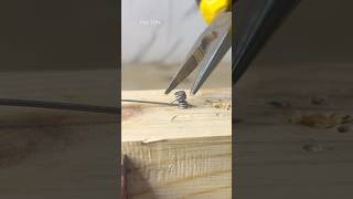 How to Secure a Steel Wire with a Nail | Easy Trick