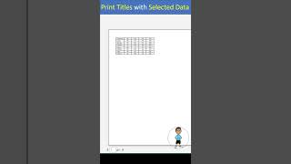 Excel Job Interview Questions Print Titles & Print Selection Data in Excel #excel #exceltips #shorts