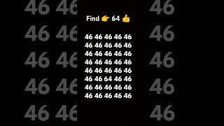Find the odd number 🤔 #shortsfeed #odd #number #shortvideo