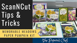 Brother ScanNCut Tips & Tricks - Cutting Stamped Images - Memorable Meadows by Stampin’ Up!