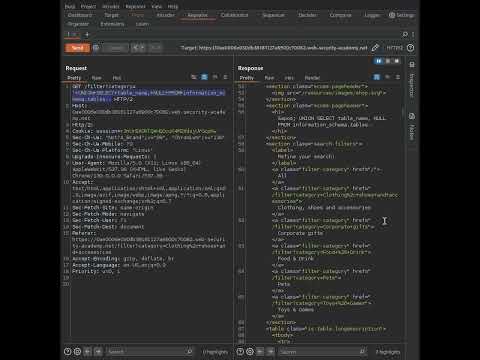 SQL Injection Portswigger Lab: Extracting Database Contents from non Oracle Databases #linux