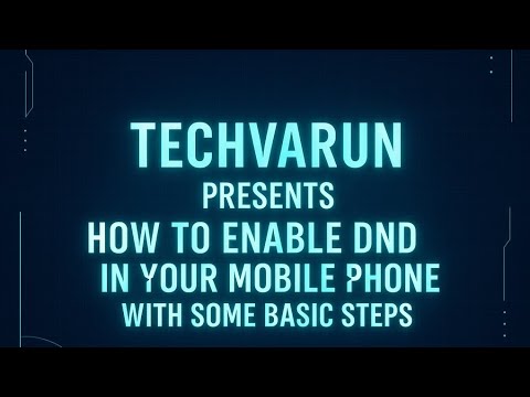 “Mobile Me DND Setting Kaise Use Kare? | Easy Tech Trick.