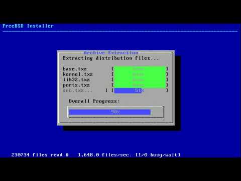 ติดตั้ง freebsd 11 64 bit