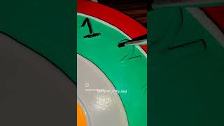 Lippan Art ✴️ Wall clock #lippanartmirrorwork #lippankaam #trending #artandcraft #youtubeshorts