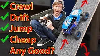 2 Speed 4x4 RC Crawler / Racer  Wltoys 10428A Unboxing Testing Drifting