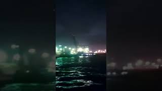 One 🔞 Night🌚 In JNPT port Mumbai ∆😱🔥#short #trade 😎#shortmusic #reels #navy #jnpt #sailor #reels #5k