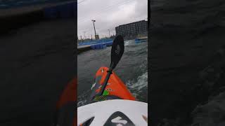 Rolling at Cardiff International White Water #whitewater #kayaking