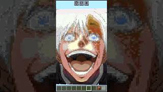 Gojo PIXELART |#anime #gojosaturoamv #jujutsukaisen #gojokun #gojo #sakuna #minecraft #animeedit