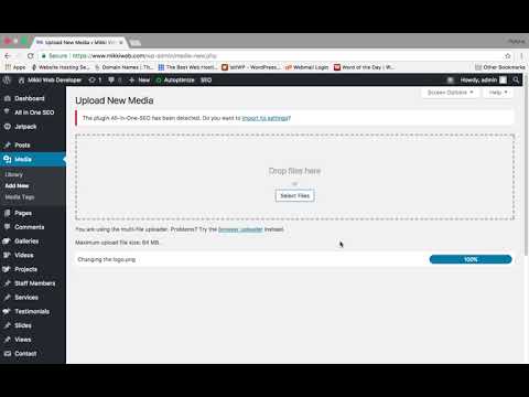 wordpress media library