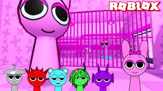 Sprunki Pinki Plays Sprunki Pinki Prison Run Obby in ROBLOX | Incredibox Sprunki