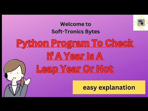 Python Program Check If A Year Is A Leap Year Or Not.#learnpython #pythonbeginners