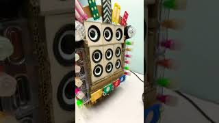mini dj truck #dj #truck #minidj #djbox #djlights #mobiledj #cardboard #tractor #techtoyz