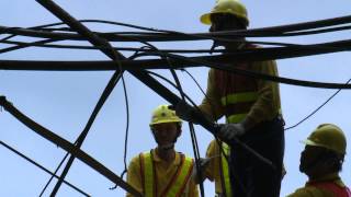2013.6.8  臺鐵 基隆車站  基隆市政府人行陸橋倒塌事故 搶修紀錄