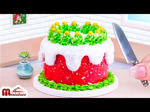 So Satisfying Miniature Winter Wonderland Cake Decorating Ideas | ASMR Cooking Mini Food