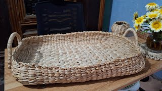 Banana Stem DIY #04 – How to Make an Eco-Friendly Handmade Tray from Dried Banana Stem