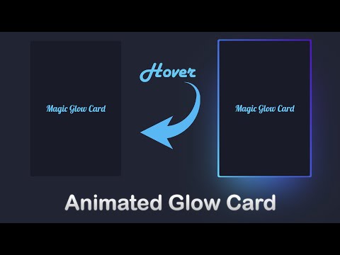 Magic Glow Card in CSS || Card 01 || Sabur Ali